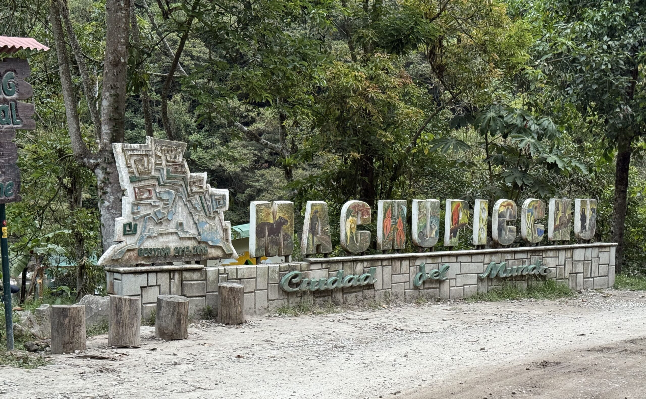 aguas calientes town entrance during Salkantay trekking after Rock climbing tour to Macchu Picchu with Alejandro Cornejo operate by sky viajes and Peru climb