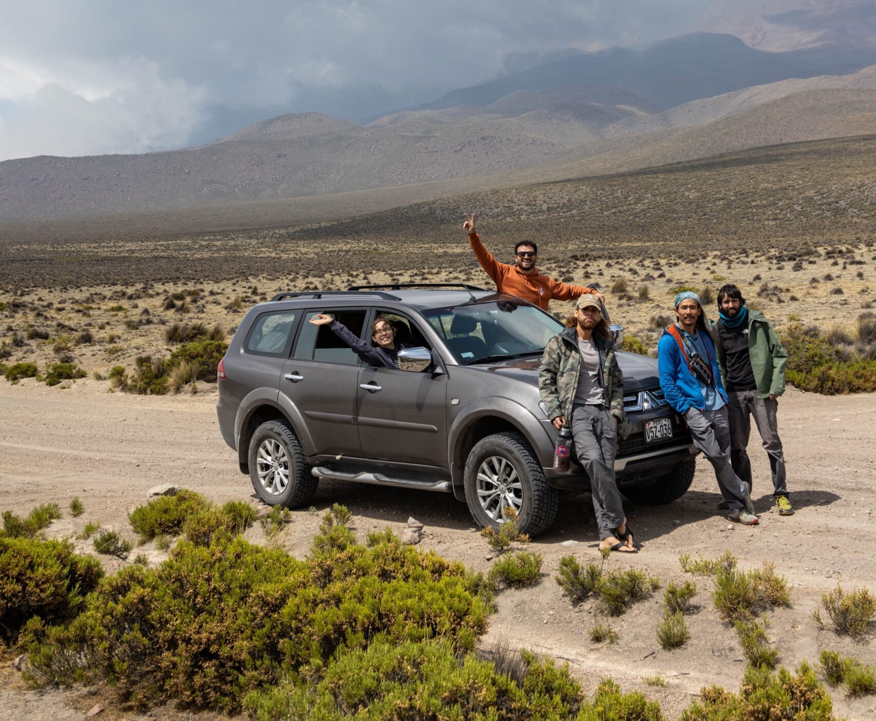 rock trip 4x4 during group climbing tour offered by Climbing rooftop and PeruClimb in Colca Canyon Coporaque Peru