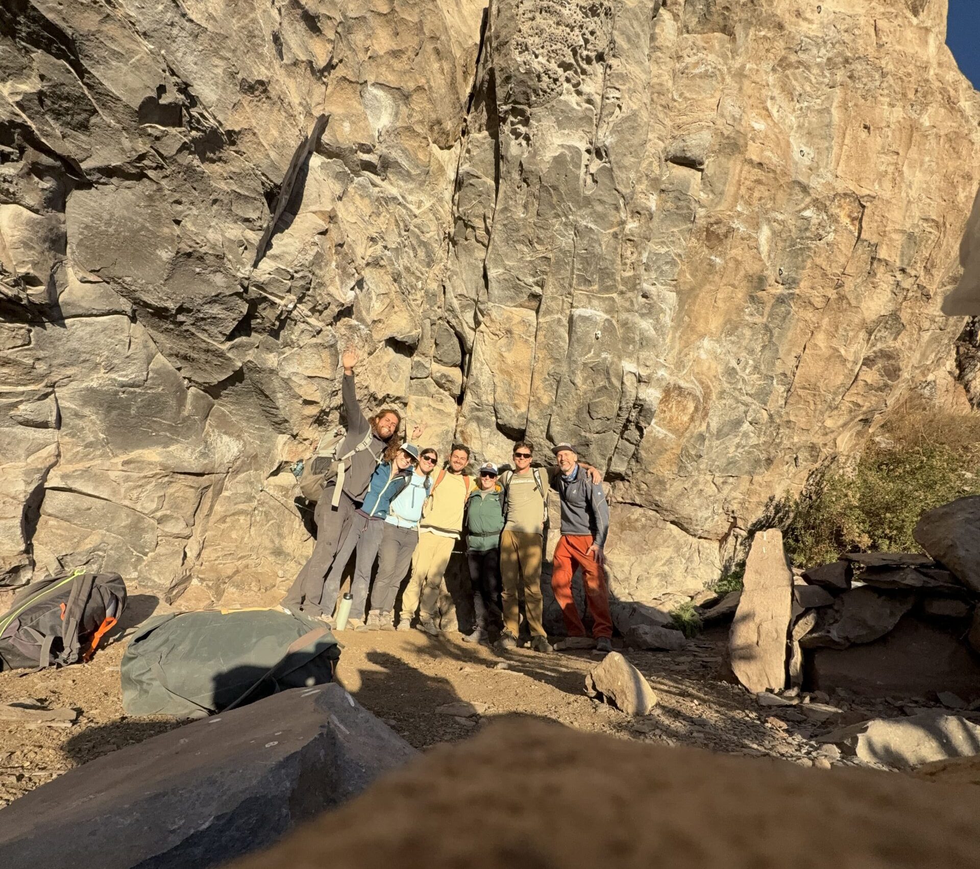 Sunset during group climbing tour offered by Climbing rooftop and PeruClimb in Colca Canyon Coporaque Peru